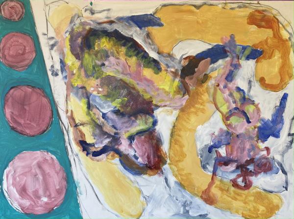 "Abstract #32" Oil on Canvas