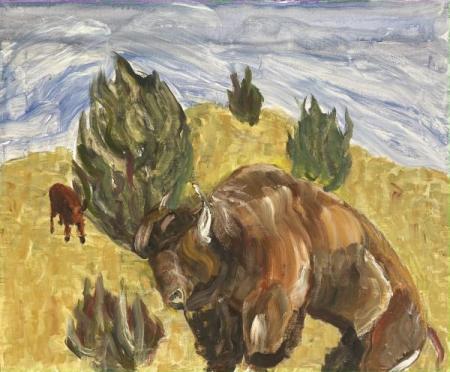 "Abstract #7" Oil on Canvas